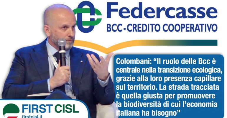 Federcasse, Colombani: ruolo delle Bcc centrale nella transizione ambientale