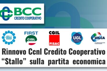 Rinnovo Ccnl del Credito Cooperativo, “stallo” sulla partita economica