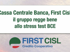 Cassa Centrale Banca, First Cisl: il gruppo regge bene allo stress test Bce
