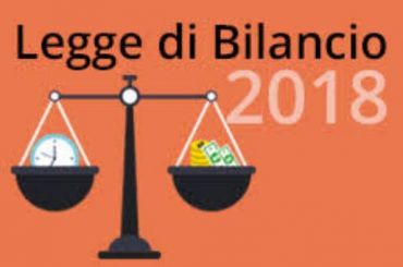 LEGGE DI BILANCIO 2018