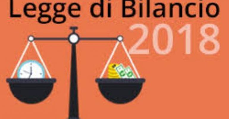 LEGGE DI BILANCIO 2018