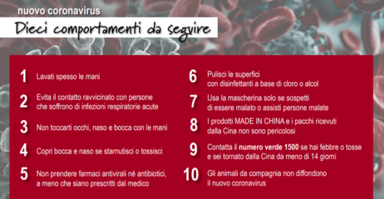 Comunicazioni sindacali su emergenza Coronavirus/Covid19