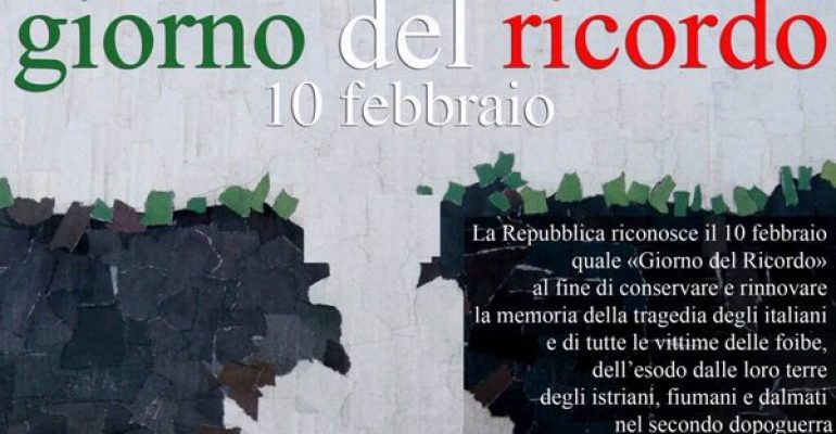 10 Febbraio: giornata del ricordo