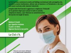 Parte la Campagna Cisl sui vaccini: “Il nostro impegno per protegger tutti”