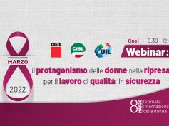 8 marzo Giornata Internazionale della donna: webinar Cgil Cisl Uil