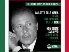 30 anni fa la strage di via D’Amelio. Sbarra, il ricordo di Paolo Borsellino e degli agenti della scorta indelebile nei cuori degli italiani