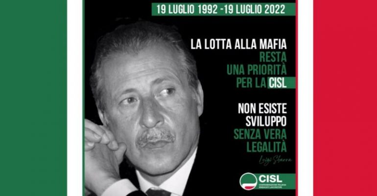 30 anni fa la strage di via D’Amelio. Sbarra, il ricordo di Paolo Borsellino e degli agenti della scorta indelebile nei cuori degli italiani