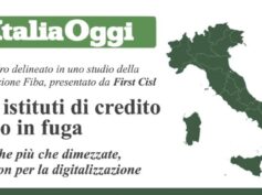 Dati First Cisl su ItaliaOggi. Colombani: la desertificazione bancaria non è causata dalla digitalizzazione