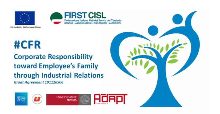 “Corporate family responsibility” al centro del nuovo progetto europeo First Cisl