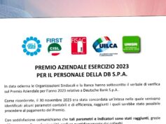 Premio aziendale esercizio 2023 per il personale della DB S.p.A.