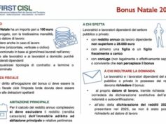 Bonus Natale 2024, l’approfondimento di First Cisl