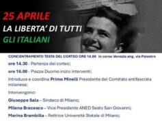 25 aprile. Fumarola sabato a manifestazione a Milano per l’81° della Liberazione