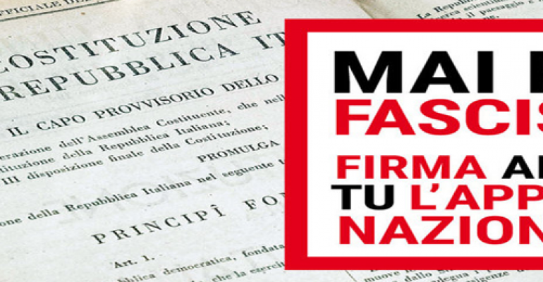 MAI PIÙ FASCISMI: da e oltre il 25 Aprile