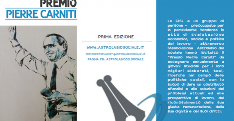 Premio Pierre Carniti 2018-2019