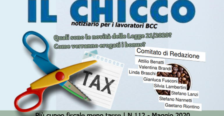 Il Chicco n. 112: più cuneo fiscale e meno imposte