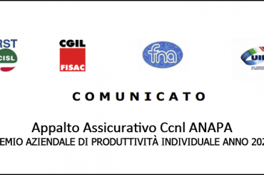 Appalto Assicurativo Ccnl ANAPA: premio aziendale di produttività individuale
