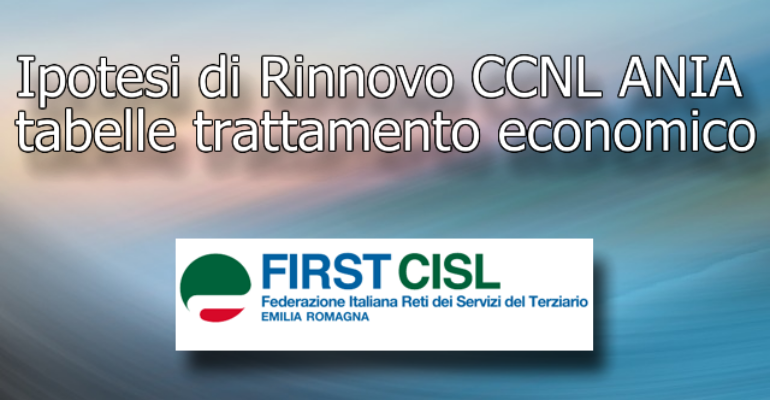 Ipotesi di Rinnovo CCNL ANIA: tabelle trattamento economico