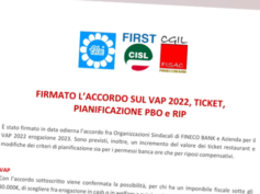 Raggiunto l’accordo sul Vap in Fineco Bank