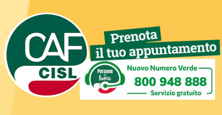 Caf Cisl: attenzione e assistenza alle persone