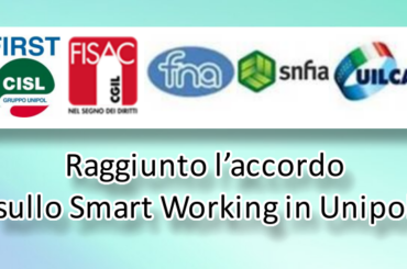 Raggiunto l’accordo sullo Smart Working in Unipol