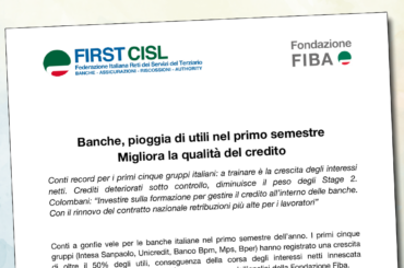 L’analisi della Fondazione Fiba sui conti del primo semestre bancario 2023