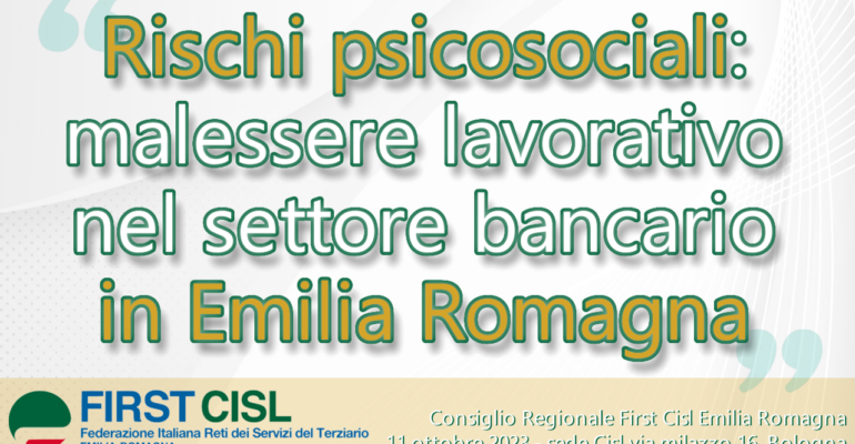 Rischi psicosociali, organizzazione del lavoro e pressioni commerciali: convegno sullo stress lavoro-correlato