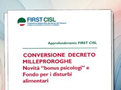 Bonus psicologi e Fondo disturbi alimentari, le novità nella legge di conversione del Milleproroghe. L’approfondimento First Cisl