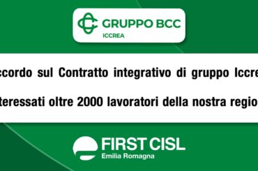 Accordo sul Contratto integrativo di gruppo Iccrea: interessati oltre 2000 lavoratori della nostra regione
