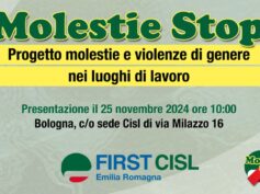 “Molestie Stop”, la proposta di First Cisl Emilia Romagna