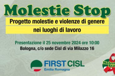 “Molestie Stop”, la proposta di First Cisl Emilia Romagna