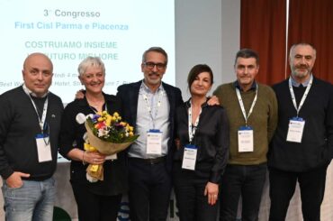 3° Congresso First Cisl Parma e Piacenza: Cosimo Vaglio eletto segretario generale. In segreteria anche Emilia Pallavicini e Deciomaria Bentivoglio