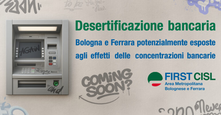 Desertificazione bancaria, Bologna e Ferrara potenzialmente esposte agli effetti delle concentrazioni bancarie