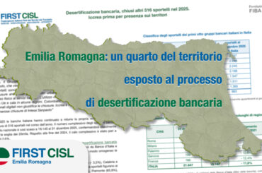 Emilia Romagna: un quarto del territorio esposto al processo di desertificazione bancaria