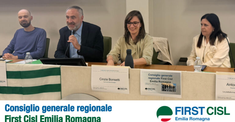 Consiglio generale regionale First Cisl Emilia Romagna: la partecipazione ci unisce