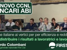 Banche, Colombani: italiane ai vertici per efficienza e redditività, ora vanno redistribuiti i risultati a lavoratrici e lavoratori