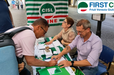Anche First Cisl Fvg sostiene la raccolta firme per la legge di iniziativa popolare proposta da Cisl