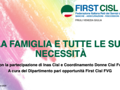 First Cisl FVG aggiorna i propri dirigenti, tema: “La Famiglia e tutte le sue necessità”