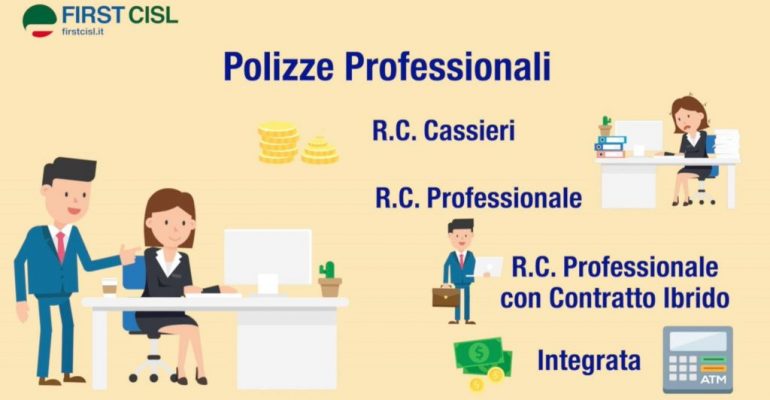 Polizze RC Cassieri e Professionale 2021 e servizi gratuiti per gli iscritti First Cisl