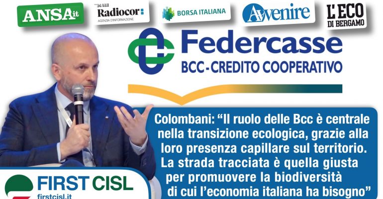 Bcc, Colombani sulla stampa, dal credito cooperativo un aiuto alle imprese per la transizione ecologica