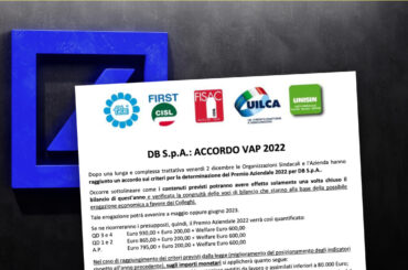Deutsche Bank, siglato accordo su Vap 2022