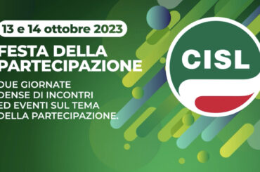 Cisl, Festa della Partecipazione il 13 e 14 ottobre in tutta Italia