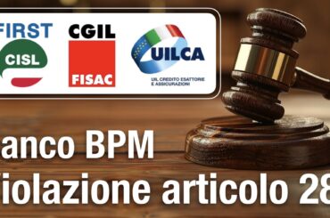 Banco Bpm, violazione articolo 28