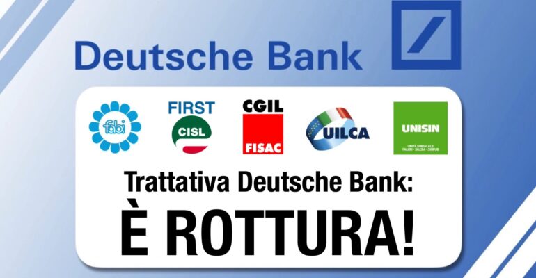 Trattativa Deutsche Bank: è rottura!