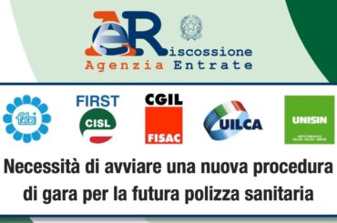 Riscossione, necessità di avviare una nuova procedura di gara per la futura polizza sanitaria