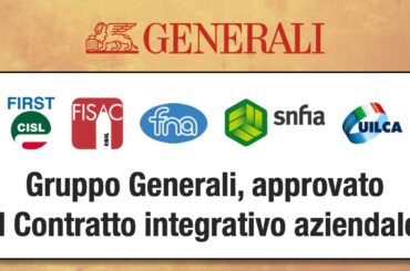 Generali, approvato il Contratto integrativo aziendale