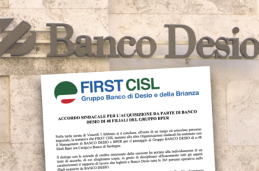 Gruppo Banco Desio, firmato accordo acquisizione 48 filiali Gruppo Bper