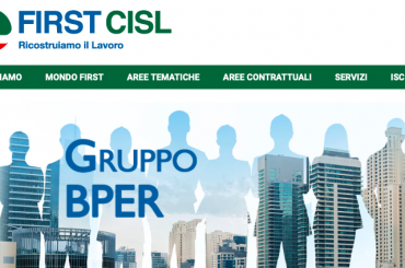 Online il nuovo sito di First Cisl Gruppo Bper!
