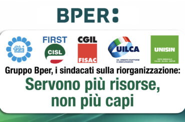 Gruppo Bper, i sindacati sulla riorganizzazione: servono più risorse, non più capi