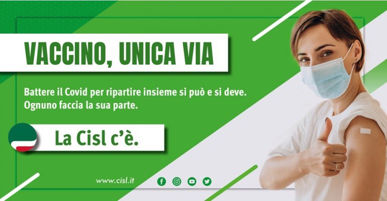 La campagna Cisl sui vaccini: “Il nostro impegno per proteggere tutti”