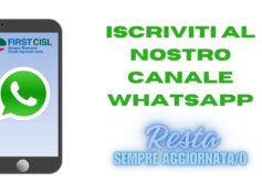 Iscriviti al canale Whatsapp First Cisl Crédit Agricole